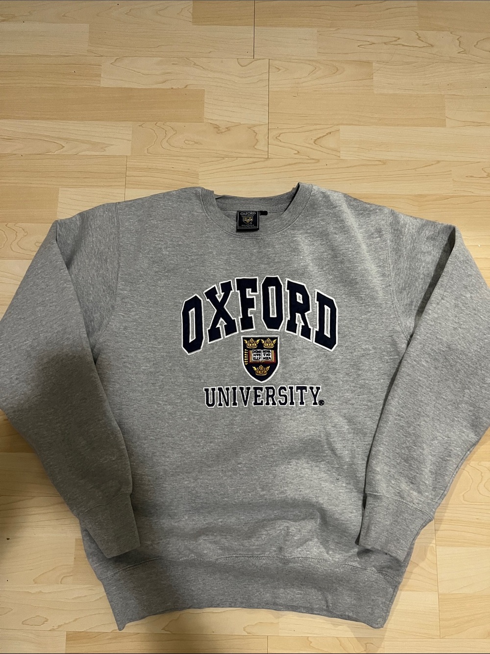 Oxford University Gray Crewneck Sweatshirt